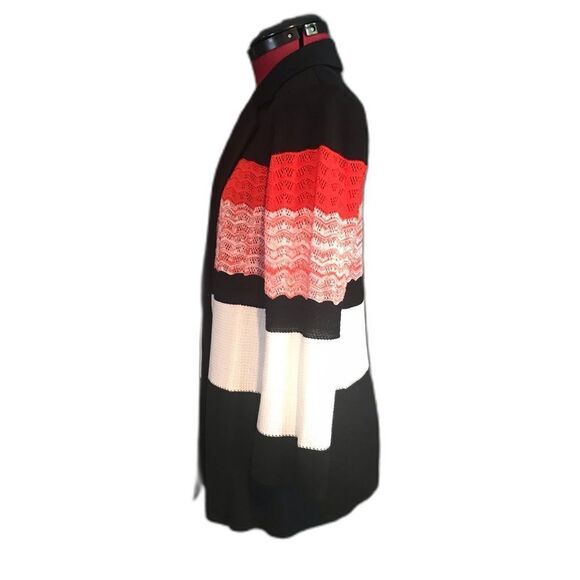 Misook Jacket Women's Size Small Color Block Fine Knit One-Button Closure - Picture 3 of 9